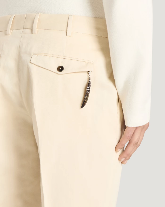 Pantaloni Torino Pantaloni Rebel in gabardina di cotone e lino Qualità