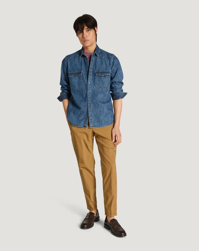 Pantaloni Torino Pantaloni The Rebel in popeline Spedizione Gratuita