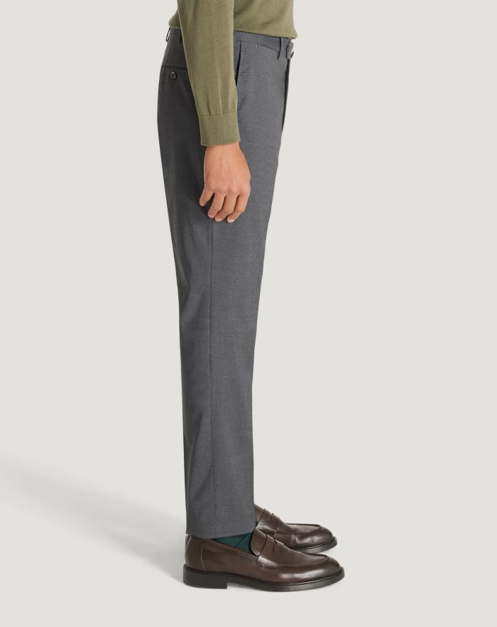 Pantaloni Torino Pantaloni Slim in lana four season Fino Al -60%