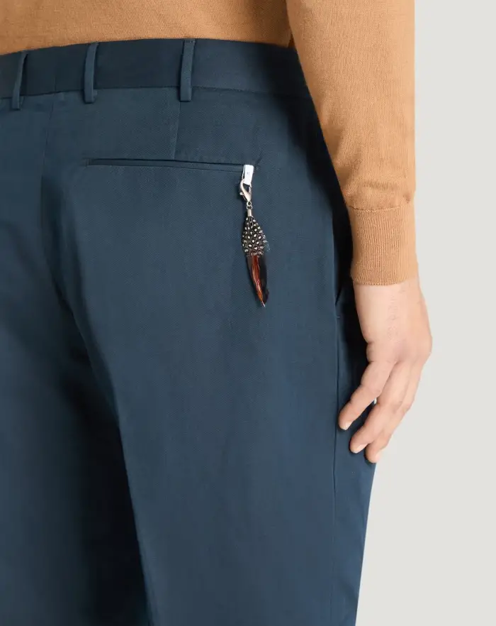 Pantaloni Torino Pantaloni Rebel in gabardina di cotone e lino Presa
