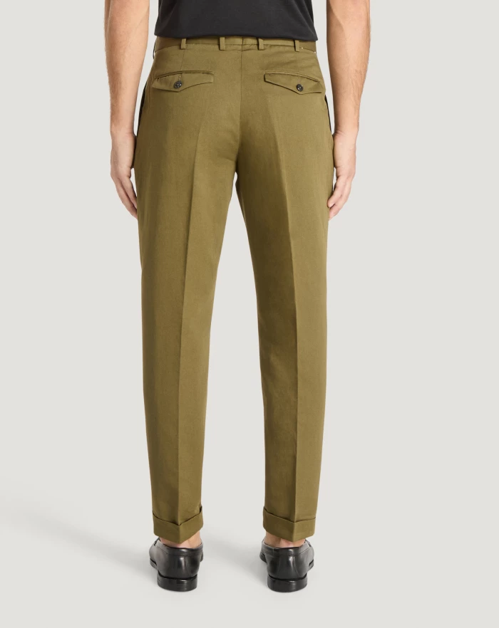 Pantaloni Torino Pantaloni Rebel in gabardina di cotone e lino In Vendita
