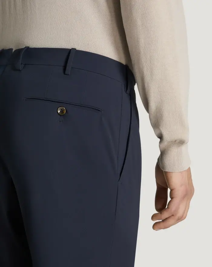 Pantaloni Torino Pantaloni Slim in tessuto organico stretch Vendita Economica