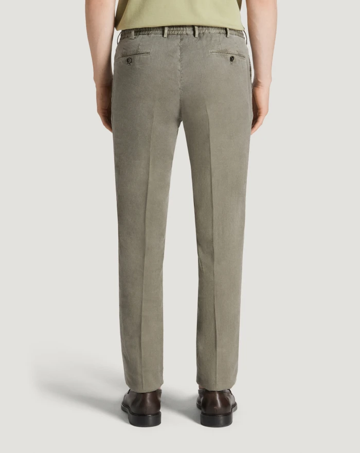 Pantaloni Torino Pantaloni Slim in lino stretch délavé Vendite Flash
