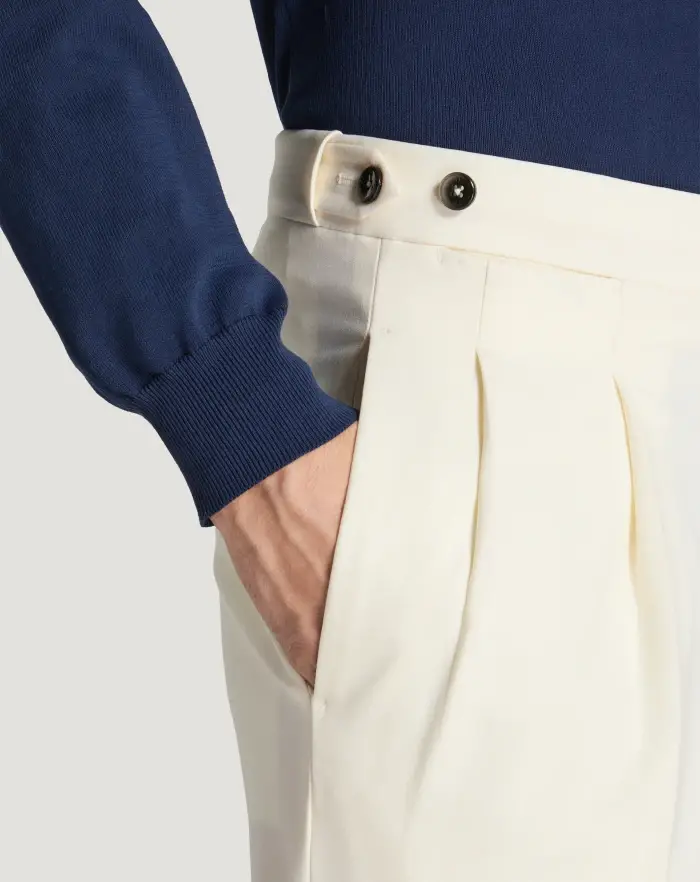 Pantaloni Torino Pantaloni Gentleman in lana tropical Promozione