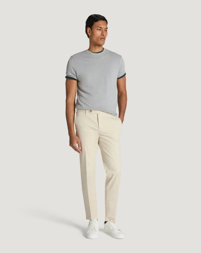 Pantaloni Torino Pantaloni Slim in gabardina stretch In Vendita