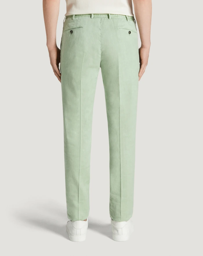 Pantaloni Torino Pantaloni Slim in lino stretch délavé Moda