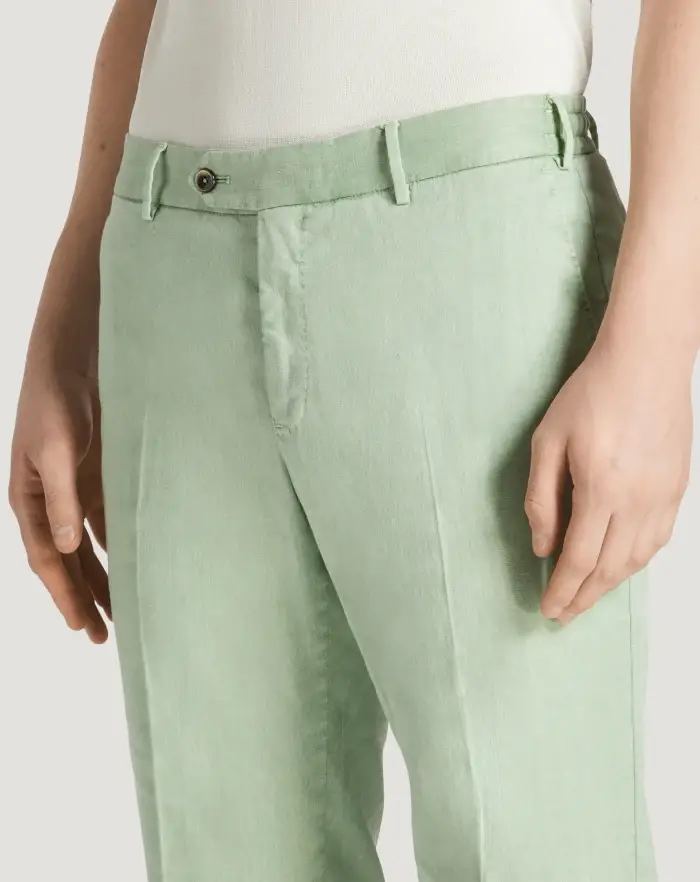 Pantaloni Torino Pantaloni Slim in lino stretch délavé Moda