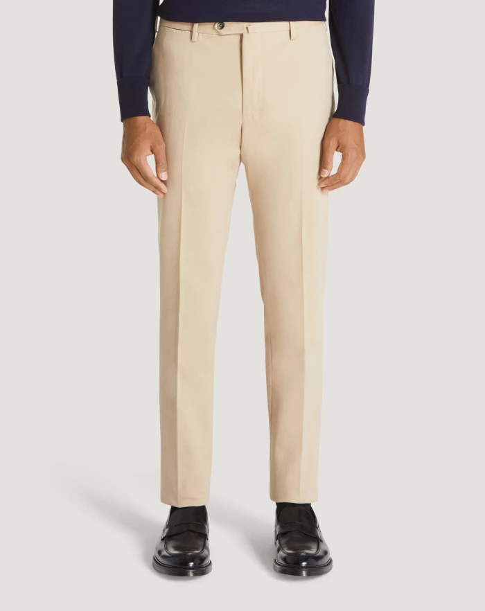 Pantaloni Torino Pantaloni Slim in cotone & cachemire Italy