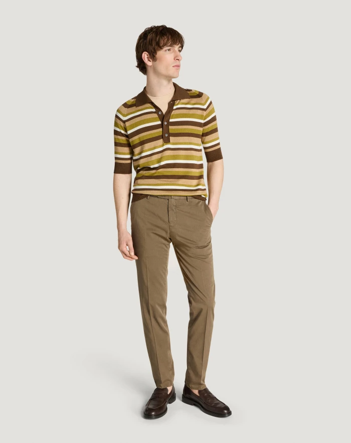 Pantaloni Torino Pantaloni Slim in silkochino 2025