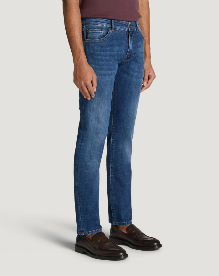 Pantaloni Torino Jeans Swing in denim stretch indigo I Più Venduti