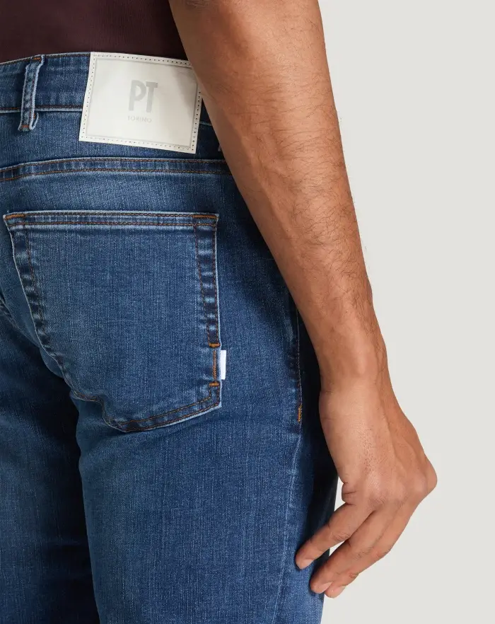 Pantaloni Torino Jeans Swing in denim stretch indigo I Più Venduti