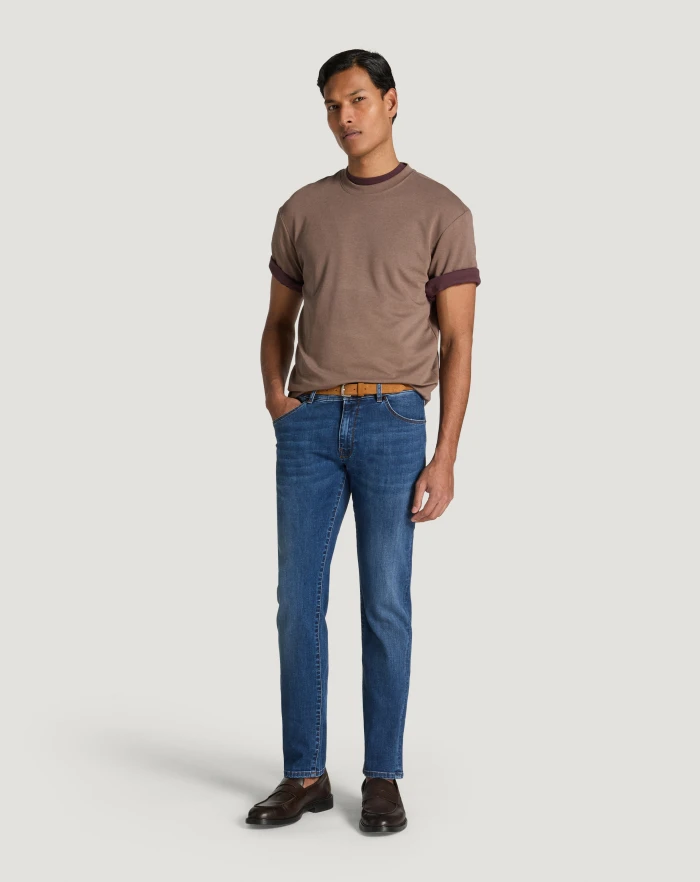 Pantaloni Torino Jeans Swing in denim stretch indigo I Più Venduti