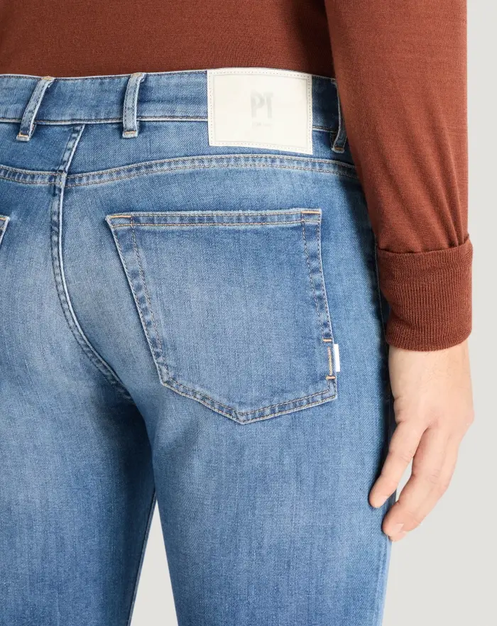 Pantaloni Torino Jeans Swing in denim soft touch Vendita Economica