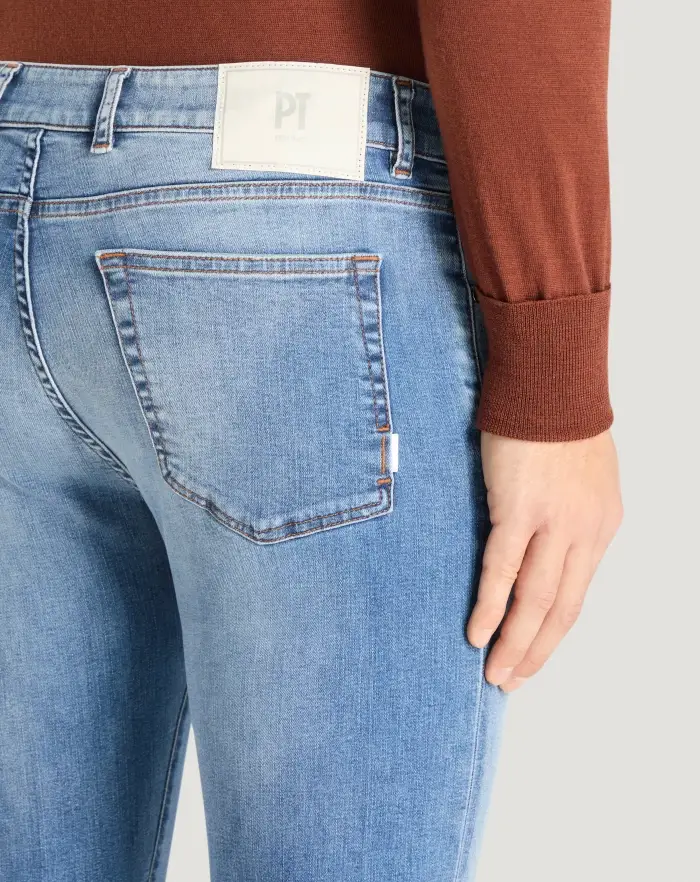 Pantaloni Torino Jeans Swing in denim stretch indigo I Più Venduti