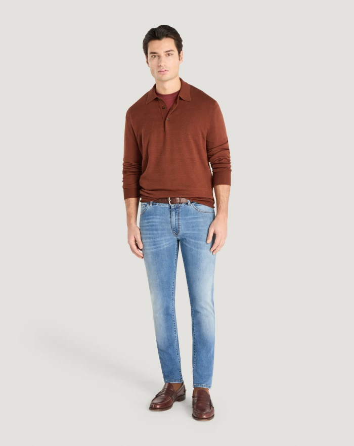 Pantaloni Torino Jeans Swing in denim stretch indigo I Più Venduti
