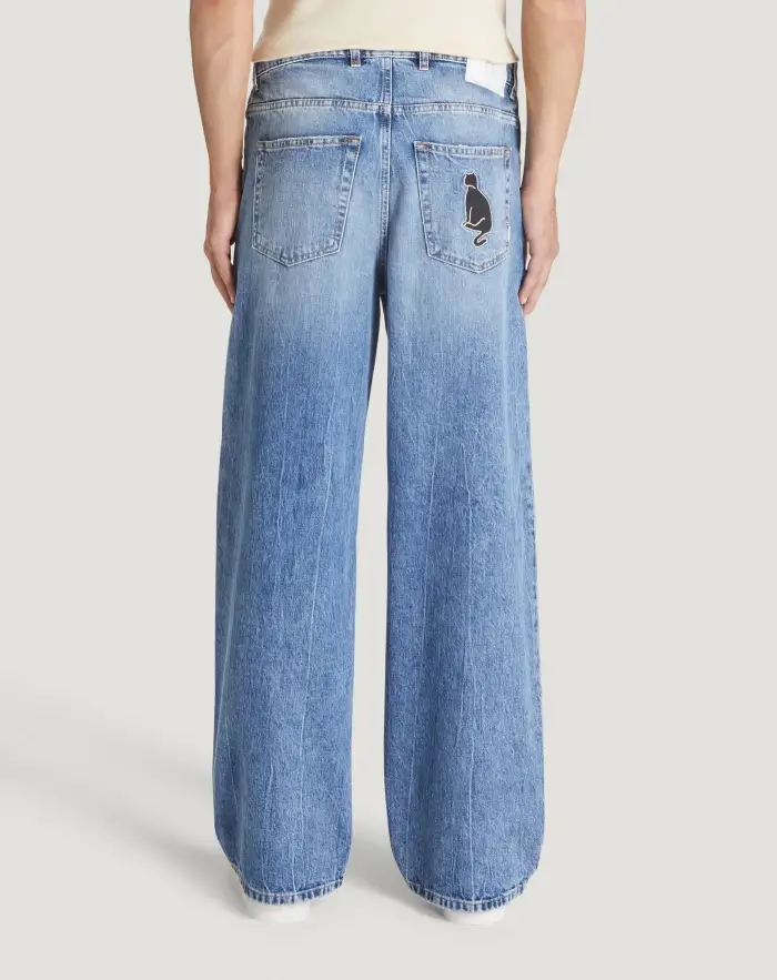 Pantaloni Torino Jeans Skater in denim vintage Vendite Flash