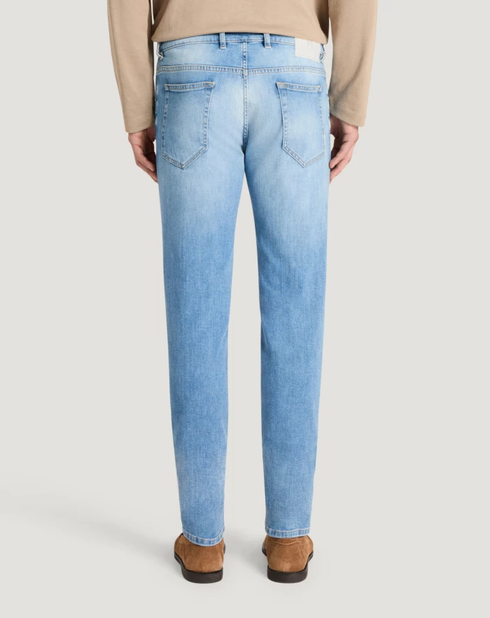 Pantaloni Torino Jeans Reggae in denim soft touch 2025