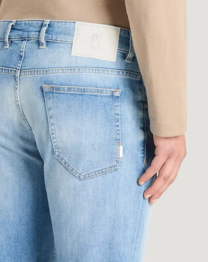 Pantaloni Torino Jeans Reggae in denim soft touch 2025
