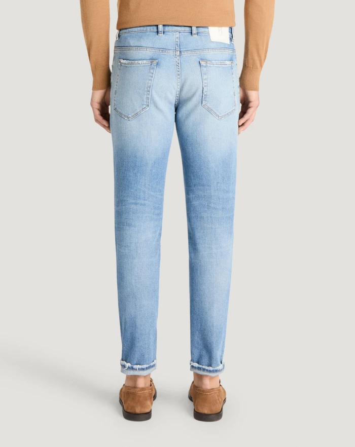 Pantaloni Torino Jeans Reggae in denim stretch indigo In Linea