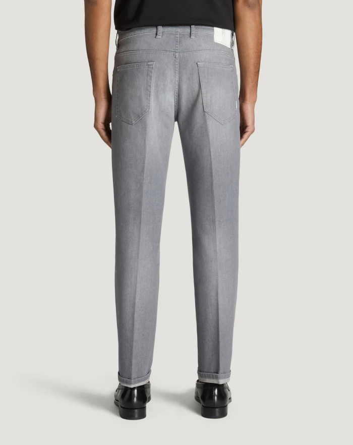 Pantaloni Torino Jeans Reggae in light grey denim Qualità