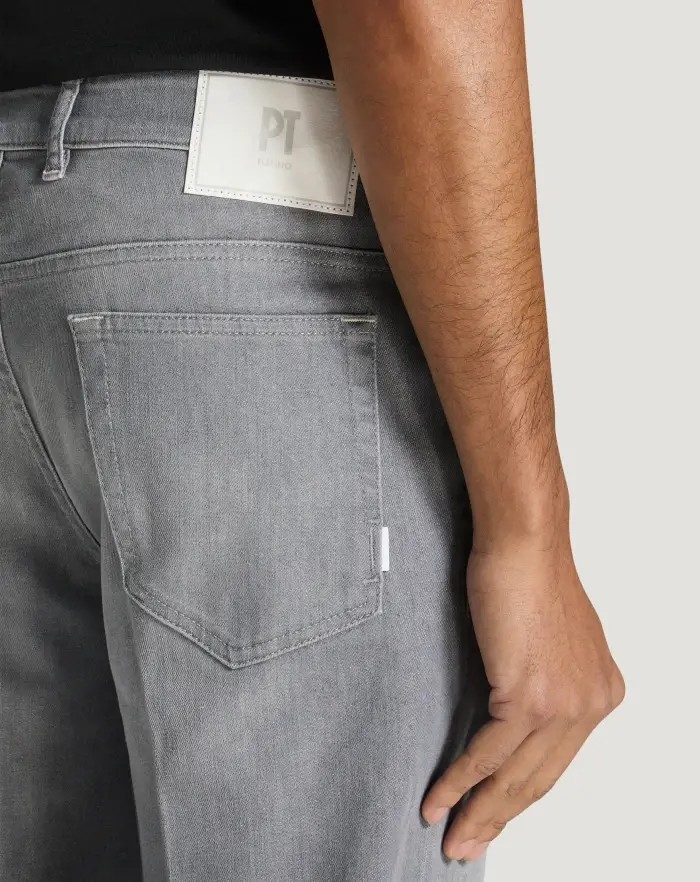 Pantaloni Torino Jeans Reggae in light grey denim Qualità