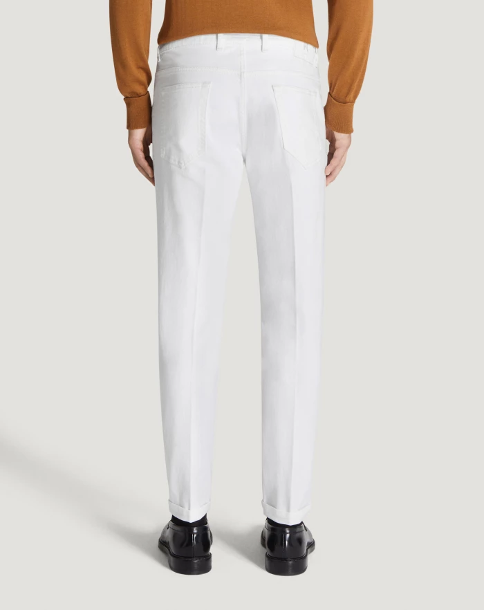 Pantaloni Torino Jeans Reggae in denim superwhite Soddisfazione Garantita