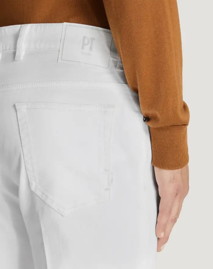 Pantaloni Torino Jeans Reggae in denim superwhite Soddisfazione Garantita
