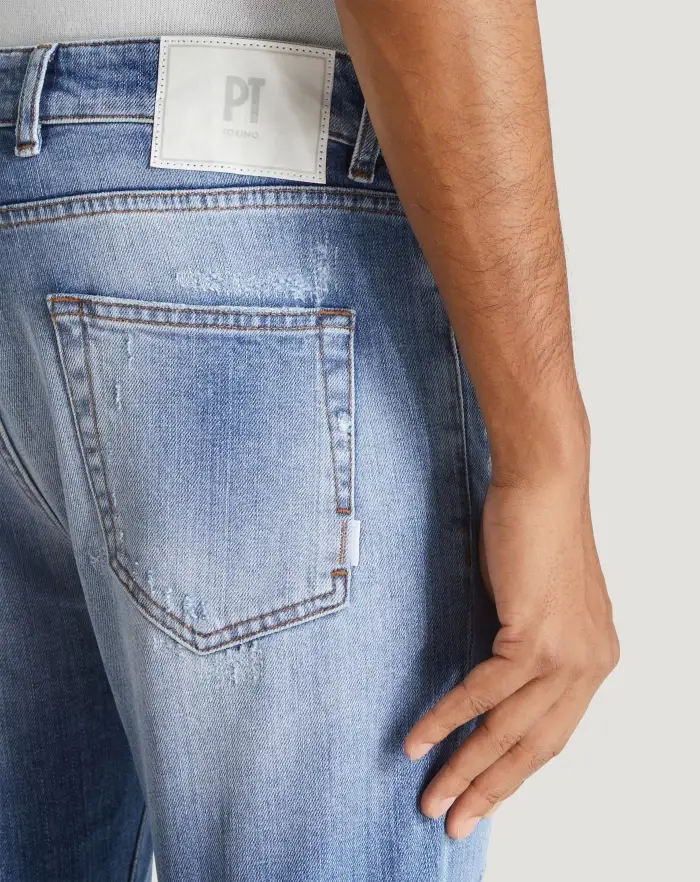 Pantaloni Torino Jeans Rock in denim organico stretch Acquista Ora
