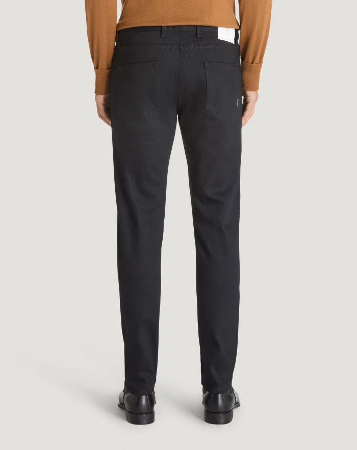 Pantaloni Torino Jeans Rock in denim super black Consegna Veloce