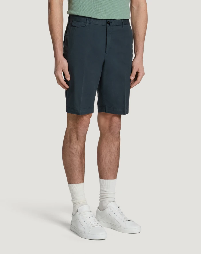 Pantaloni Torino Bermuda in gabardina stretch Novità