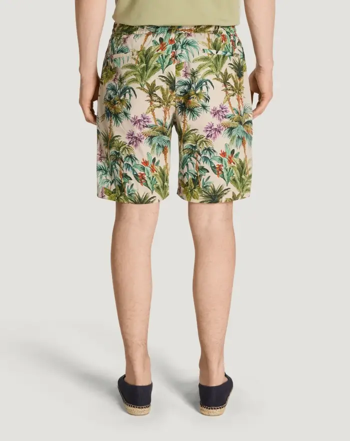 Pantaloni Torino Bermuda in popeline di cotone Online