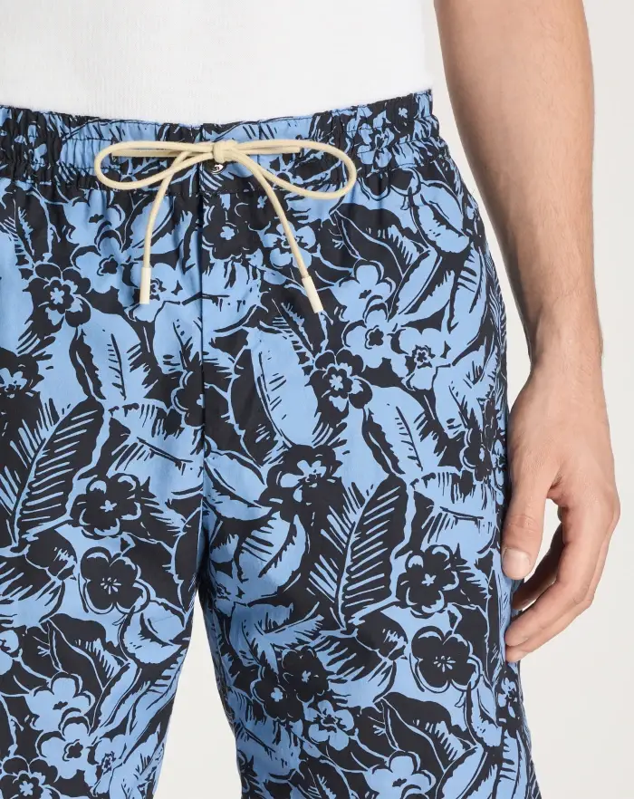 Pantaloni Torino Bermuda in popeline di cotone In Vendita
