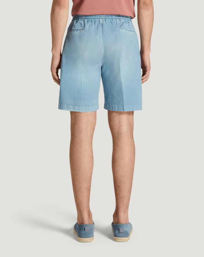 Pantaloni Torino Bermuda in gabardina di cotone Enormi risparmi
