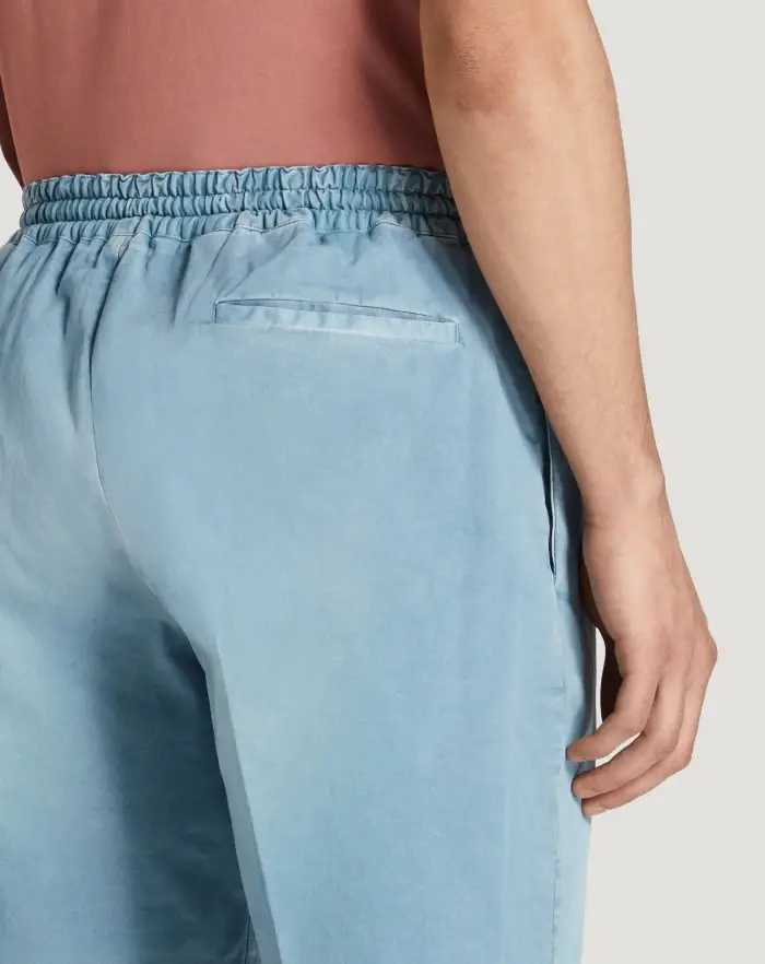 Pantaloni Torino Bermuda in gabardina di cotone Enormi risparmi