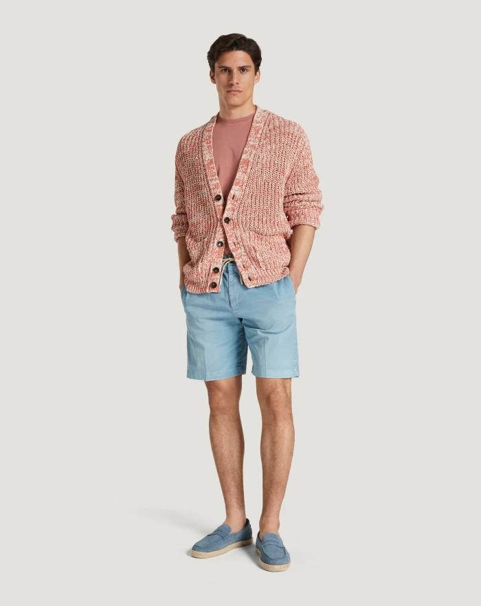 Pantaloni Torino Bermuda in gabardina di cotone Enormi risparmi