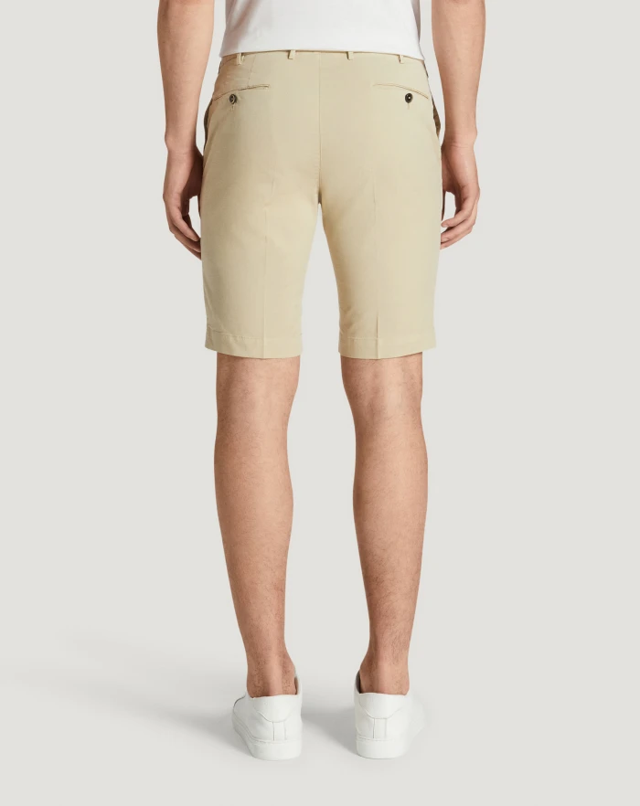 Pantaloni Torino Bermuda in gabardina stretch Vendita Economica
