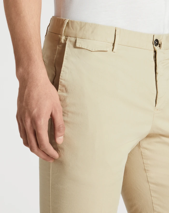 Pantaloni Torino Bermuda in gabardina stretch Vendita Economica