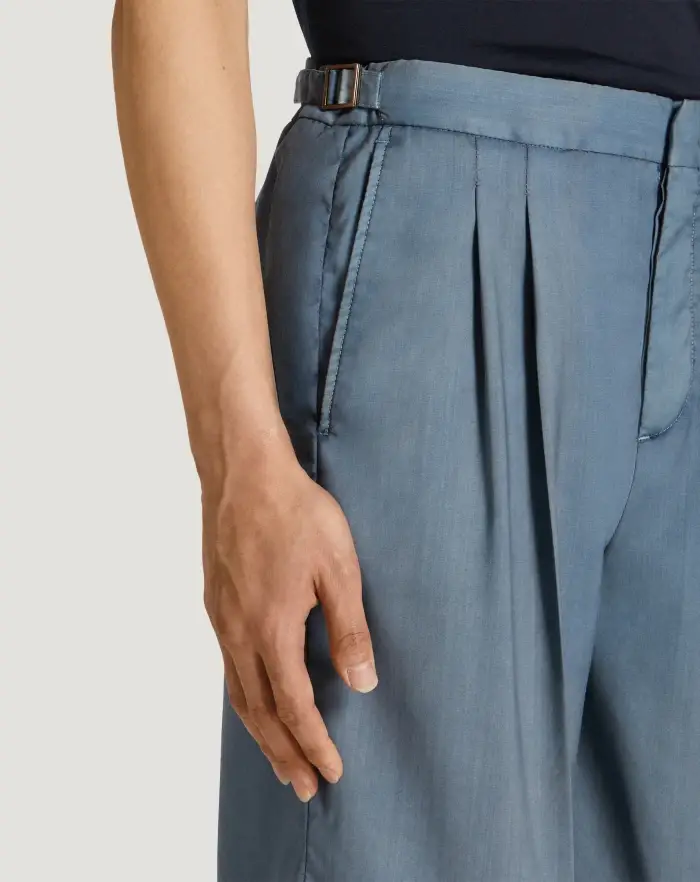 Pantaloni Torino Bermuda in lana comfort Saldi Di Fabbrica