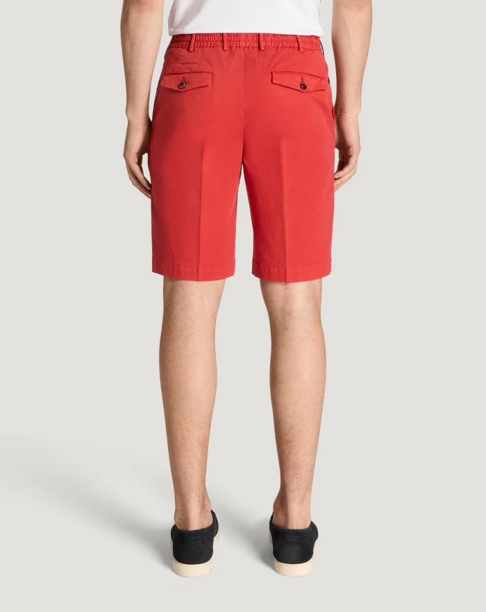 Pantaloni Torino Bermuda in gabardina di cotone Vendite Flash