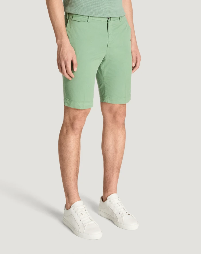 Pantaloni Torino Bermuda in gabardina stretch Negozio