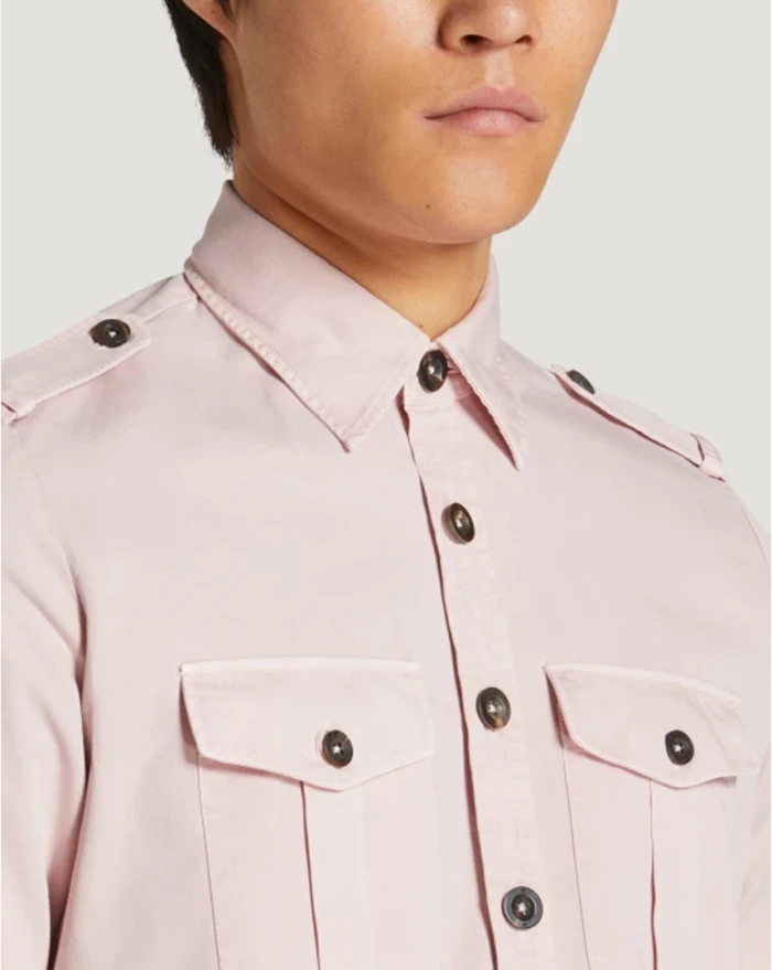 Pantaloni Torino Camicia in gabardina di cotone Online