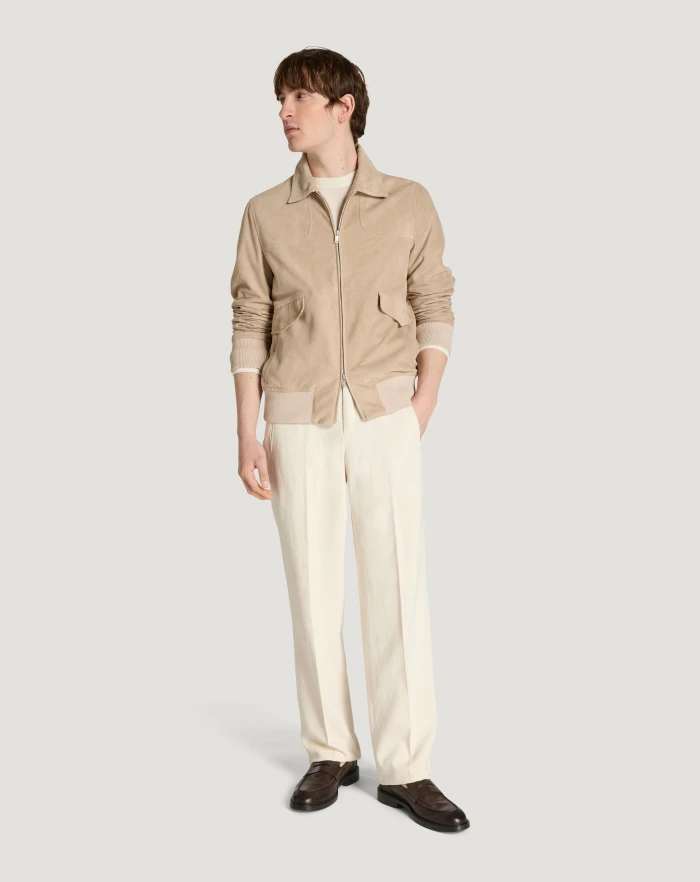 Pantaloni Torino Bomber in suede Outlet