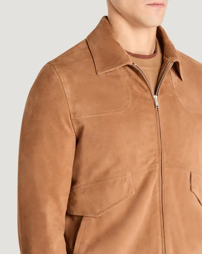 Pantaloni Torino Bomber in suede Saldi