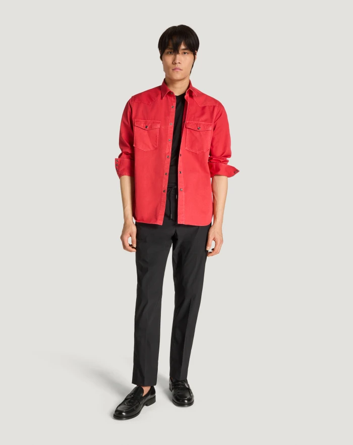 Pantaloni Torino Camicia in gabardina di cotone Italy