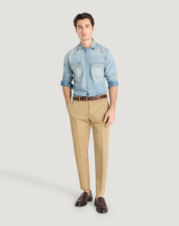 Pantaloni Torino Camicia in denim Qualità Garantita