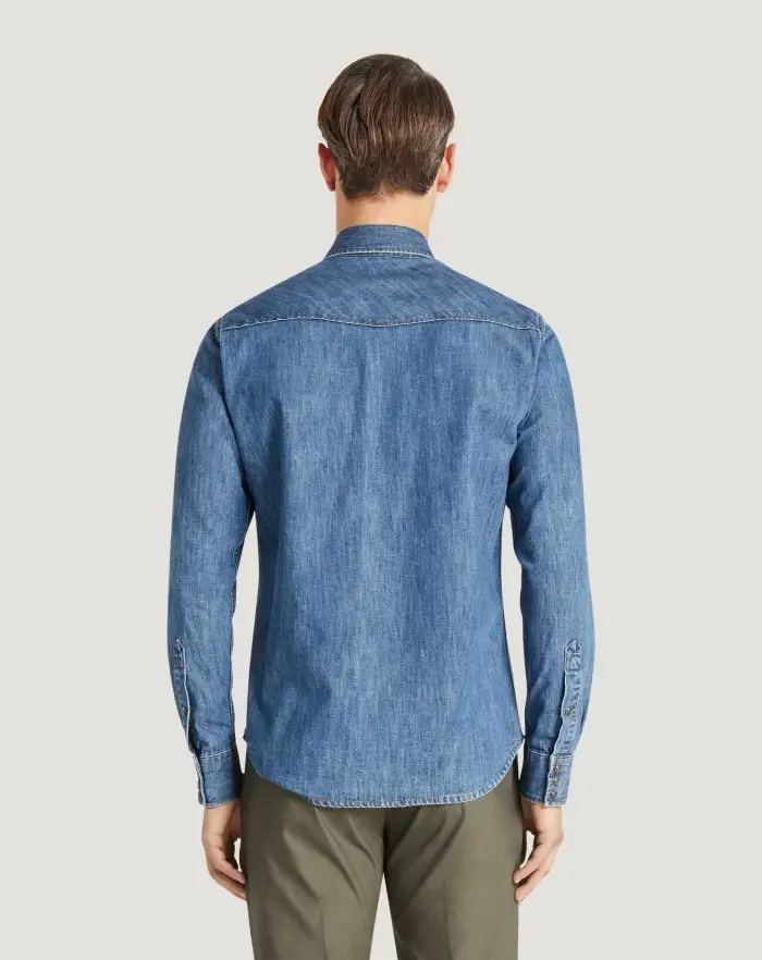 Pantaloni Torino Camicia in denim Negozi Online
