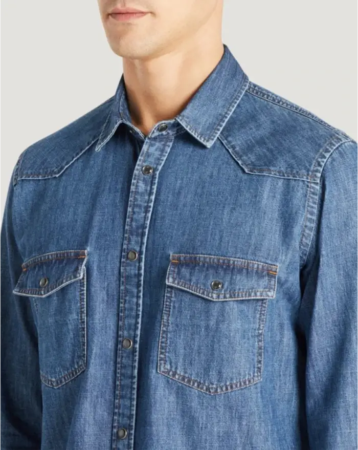 Pantaloni Torino Camicia in denim Negozi Online