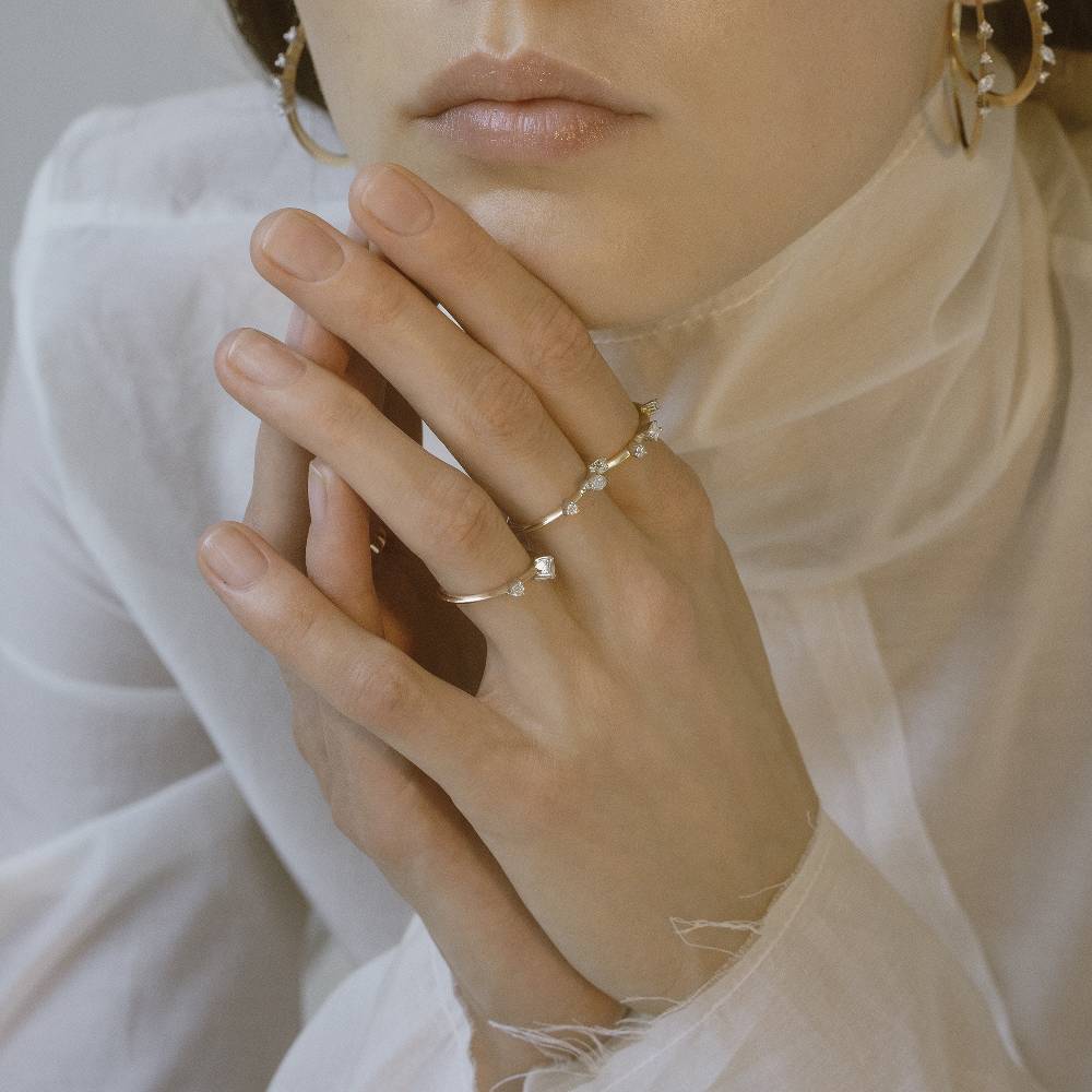 Paola Grande Gioielli BALANCE Anello 'Balance' oro giallo con marquise Pezzi Unici