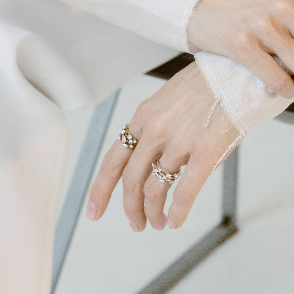 Paola Grande Gioielli BALANCE Anello 'Balance' oro giallo con marquise Pezzi Unici