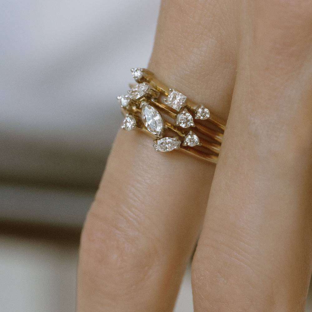 Paola Grande Gioielli BALANCE Anello 'Balance' oro giallo con marquise Pezzi Unici